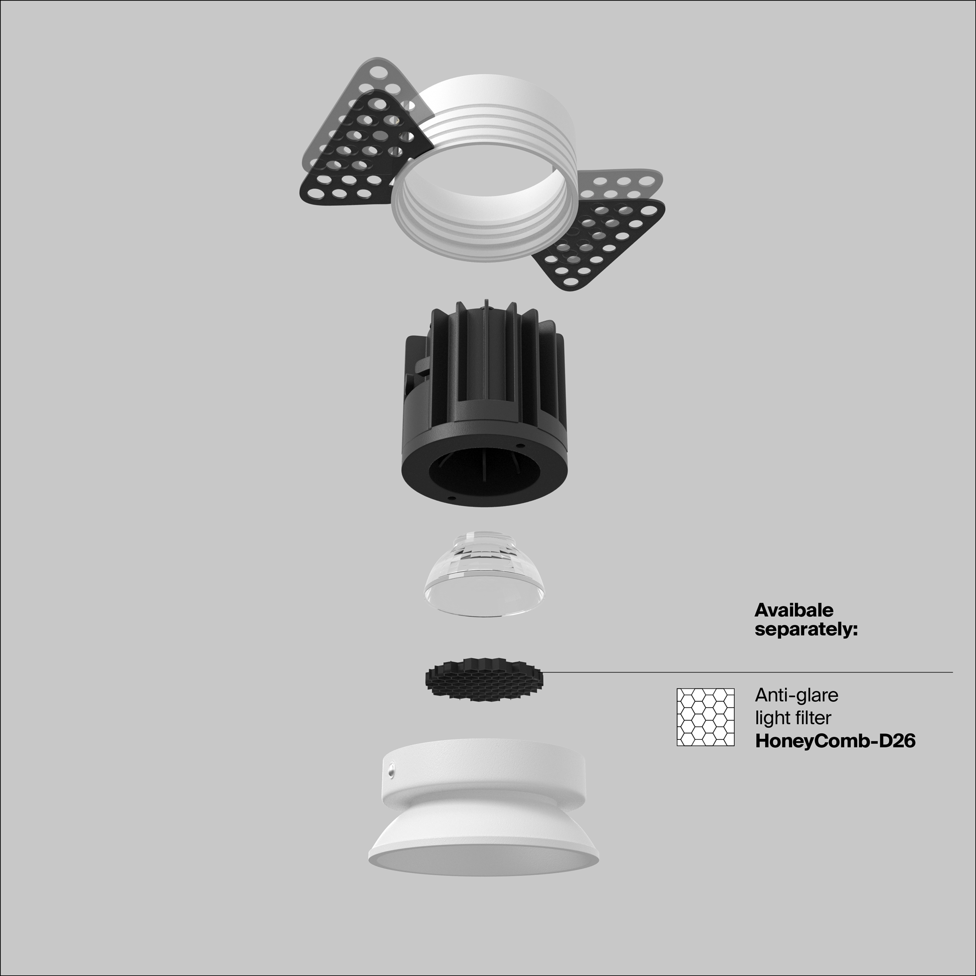 Встраиваемый светильник Technical DL058-7W3K-TRS-W